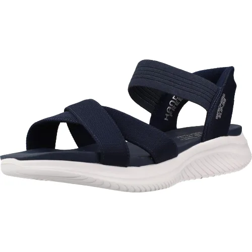 Sandały SKECHERS ULTRA FLEX 3.0 SANDAL NEV Niebieski
