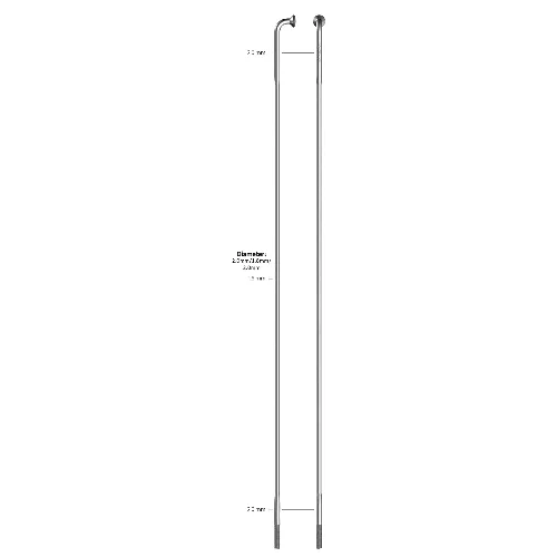 SAPIM 14-254L szprycha stal nierdzewna 254 mm bez nypli (100 szt.)