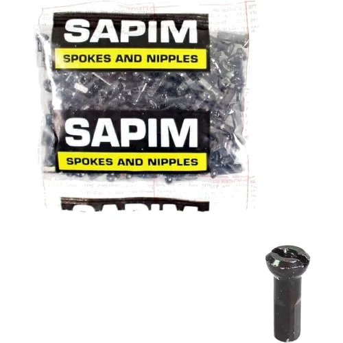 Sapim SP13 nypel do szprych obręcz 14 czarny - 100 sztuk