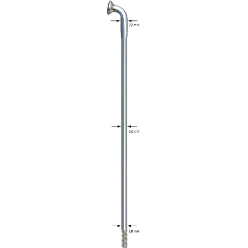 Sapim X-Strong szprycha 14-292 stal nierdzewna 2,34/2,00 mm bez nippel (100 szt)