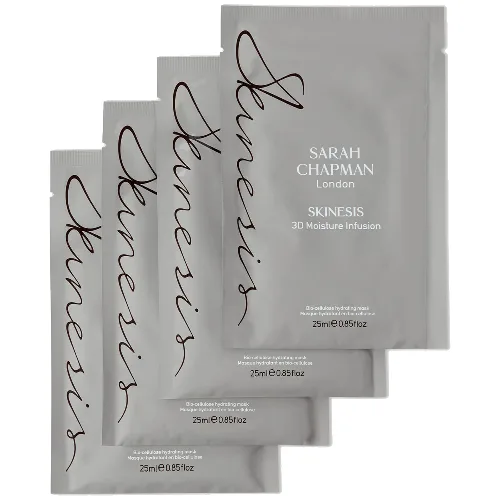 Sarah Chapman Skinesis 3D Moisture Infusion maska do twarzy (4 x 25 ml)