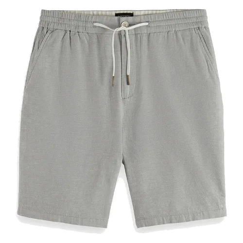 Scotch & Soda szorty z lnianą częścią Mężczyźni Bawełna szary, 33