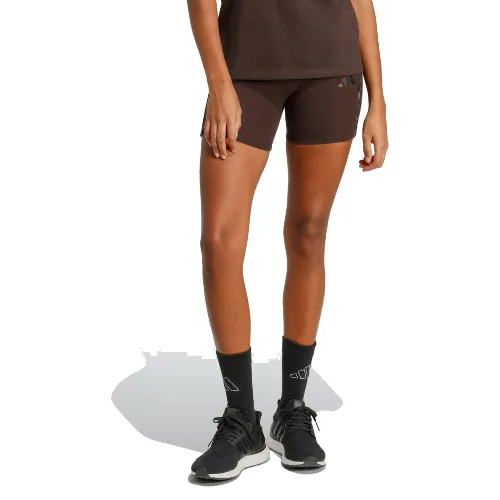 Seasonal Essentials Leopard Print Biker Shorts with 3-Stripes