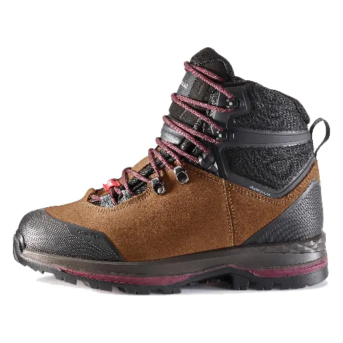 Second Life - Buty trekkingowe damskie Simond mt100 szerokie, skóra, wodoodporne