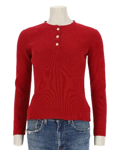 Second life - Sweter damski czerwony - Jak nowy