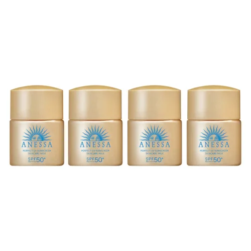 Shiseido - Anessa Perfect UV Sunscreen Skincare Milk SPF50+ PA++++ - 12ml (4szt.) Set