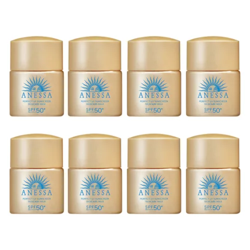 Shiseido - Anessa Perfect UV Sunscreen Skincare Milk SPF50+ PA++++ - 12ml (8szt.) Set