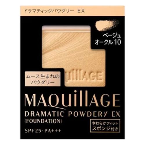 Shiseido - Maquillage Foundation Dramatic Powdery EX Refill SPF25 PA+++ - 9.3g - Beige Ocher 10