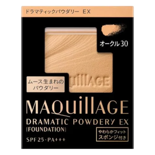 Shiseido - Maquillage Foundation Dramatic Powdery EX Refill SPF25 PA+++ - 9.3g - Ocher 30