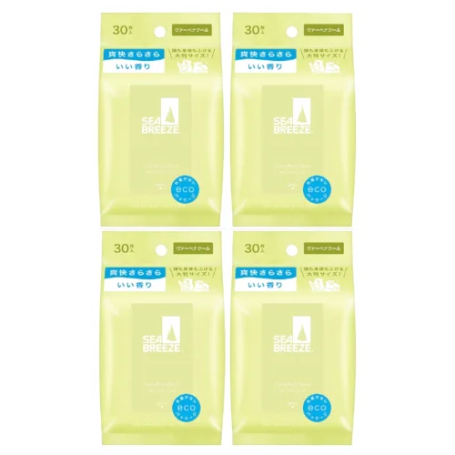 Shiseido - Sea Breeze Face & Body Ice Sheet - 30 arkusze - Verbena Cool (4szt.) Set