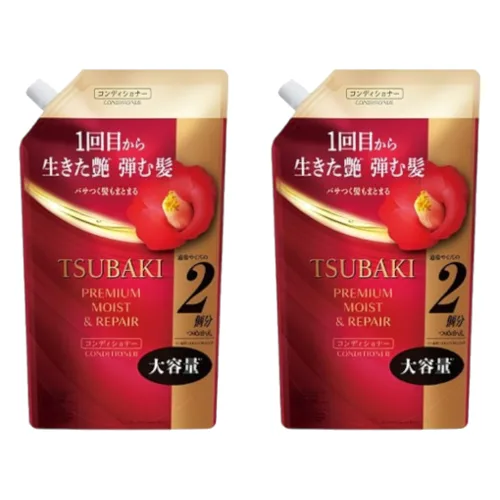 Shiseido - Tsubaki Premium Moist & Repair Conditioner Refill - 600ml (2szt.) Set
