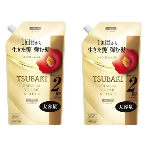 Shiseido - Tsubaki Premium Volume & Repair Shampoo Refill - 600ml (2szt.) Set