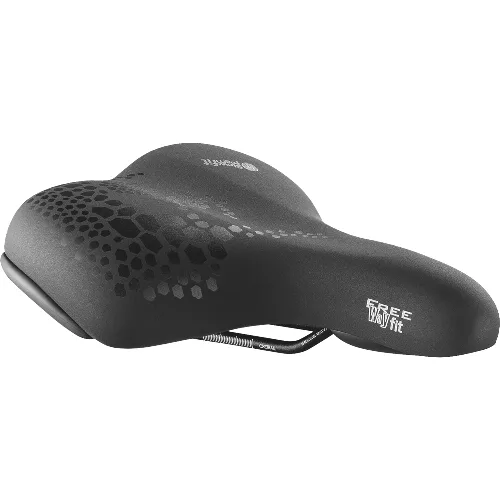 Siodełko rowerowe Freeway Fit, czarne, unisex, 257x210 mm, zrelaksowane