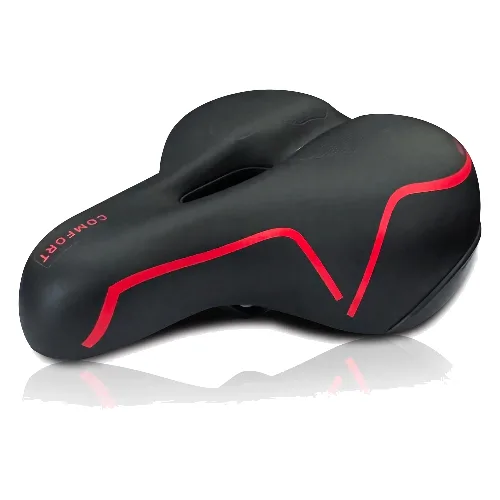 Siodełko rowerowe Memory Foam Comfort - Czarny - Kobiety/Dżentelmeni