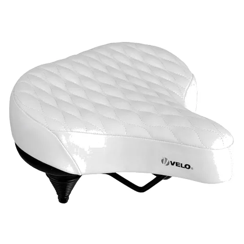 Siodło rowerowe Royal Cruiser Vinyl 275 × 270 mm, białe