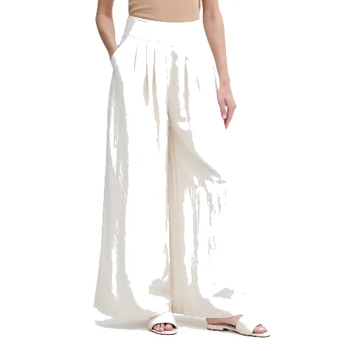 Sisley spodnie culottes damskie z wiskozą