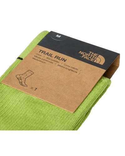 Skarpety do biegów trailowych unisex The North Face TRAIL RUN CREW zielone NF0A882FRIQ