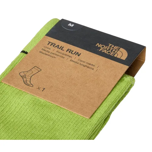 Skarpety do biegów trailowych unisex The North Face TRAIL RUN CREW zielone NF0A882FRIQ