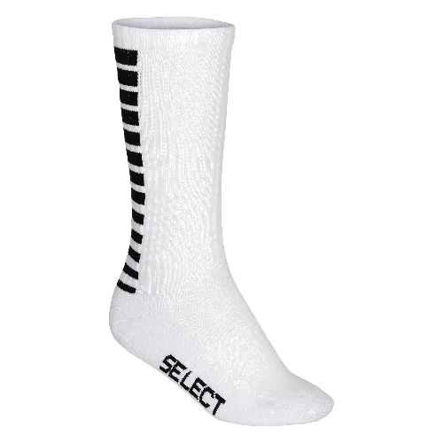 Skarpety piłkarskie treningowe męskie długie Select Striped białe