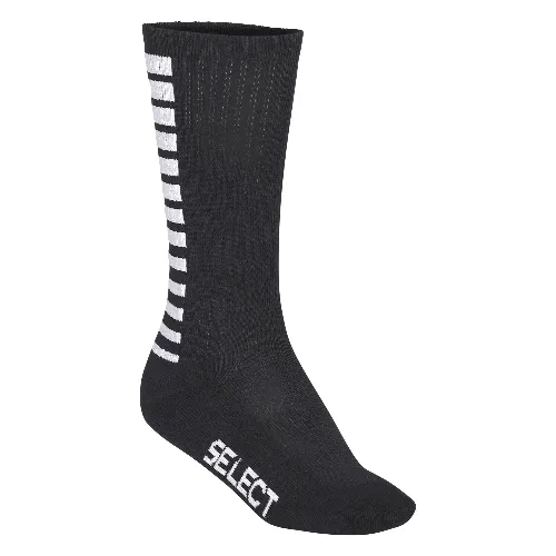 Skarpety piłkarskie treningowe męskie długie Select Striped czarne