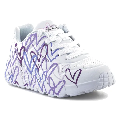 Skechers JGoldcrown: Uno Lite - Spread the Love 314064L-WLPR