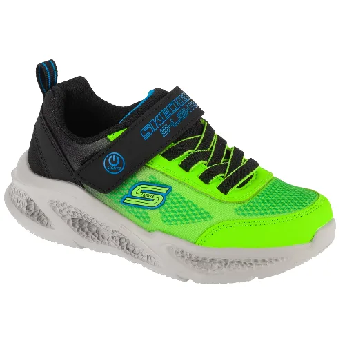 Skechers Meteor-Lights - Krendox 401495L-BBLM, Dla chłopca, Zielone, buty sneakers, syntetyk, rozmiar: 35