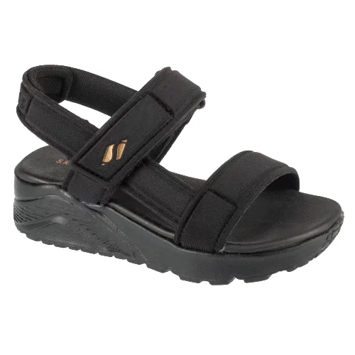 Skechers Uno Lite Sandal - Sunny Stand 310372L-BKRG, Dla dziewczynki, Czarne, sandały, tkanina, rozmiar: 27
