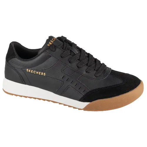 Skechers Zinger - Manzanilla Totale 183280-BLK, Męskie, Czarne, buty sneakers, skóra syntetyczna, rozmiar: 41