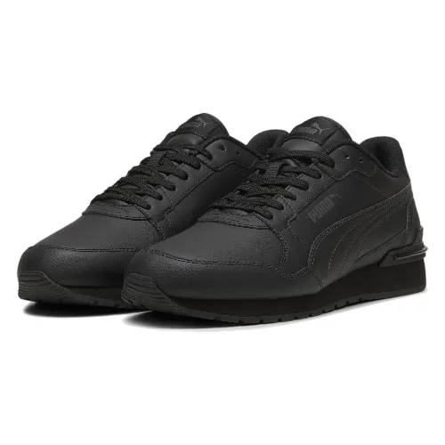 Skórzane sneakersy unisex ST Runner v4 PUMA Black Shadow Gray