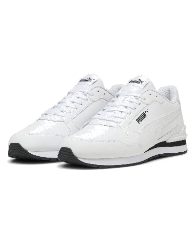 Skórzane sneakersy unisex ST Runner v4 PUMA White Black