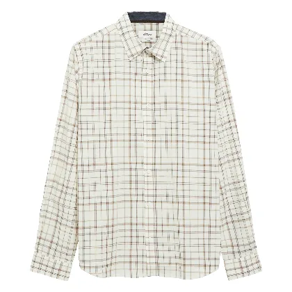 Slim Fit: Miękka koszula w kratkę z elastycznej bawełny