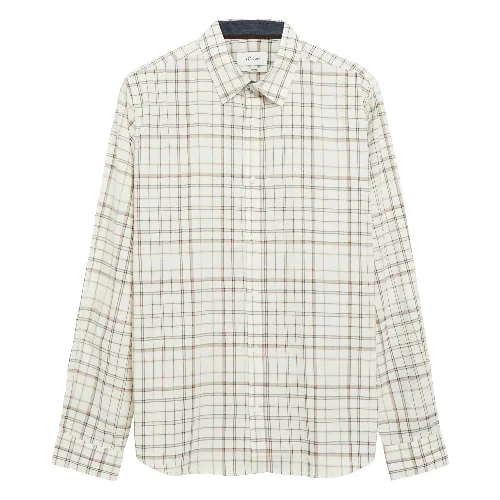 Slim Fit: Miękka koszula w kratkę z elastycznej bawełny