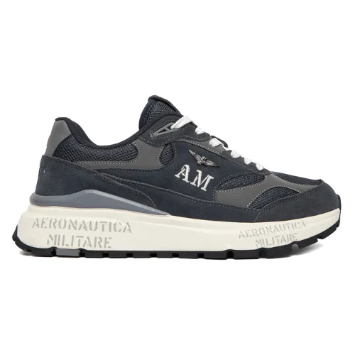 Sneakersy Aeronautica Militare 252SC0318UCT04248 Granatowy