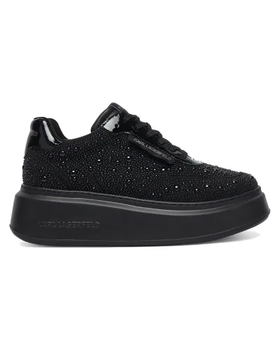 Sneakersy KARL LAGERFELD Anakapri Pearl Krust KL63523 Czarny