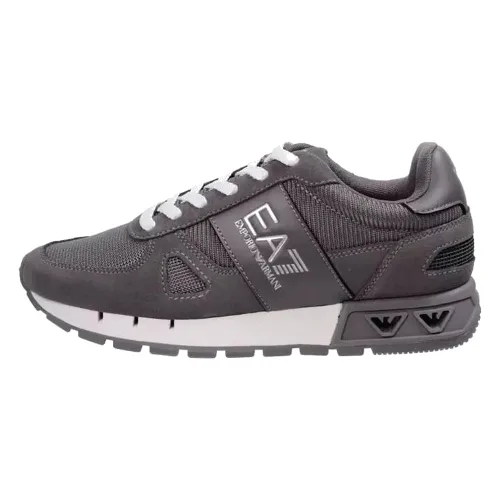 Sneakersy męskie EA7 Emporio Armani Legacy buty sportowe brązowe