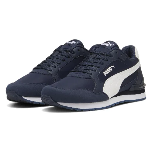 Sneakersy nylonowe unisex ST Runner v4 PUMA Club Navy White Blue
