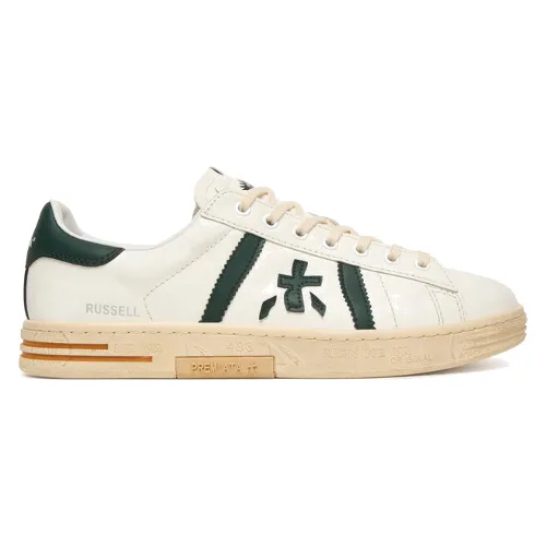 Sneakersy Premiata Russell Var 8029 Beżowy jasny