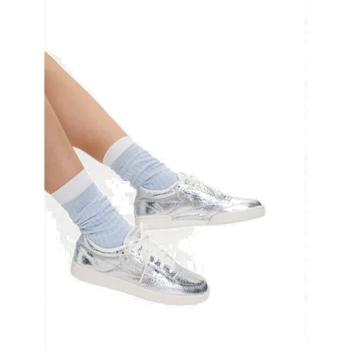 Sneakersy Reebok EOSS-CLUB C 85 100271719 Srebrny