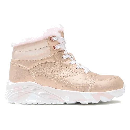 Sneakersy Skechers Uno Lite Camo Dazzle 310485L/GDPK Złoty