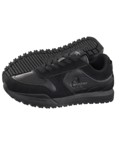Sneakersy Toothy Runner Irregular Lines Triple Black YM0YM01461 0GJ (CK757-a) Calvin Klein