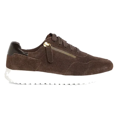 Sneakersy ze skóry welurowej