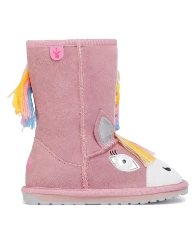 Śniegowce EMU Australia Magical Unicorn K12408 Różowy