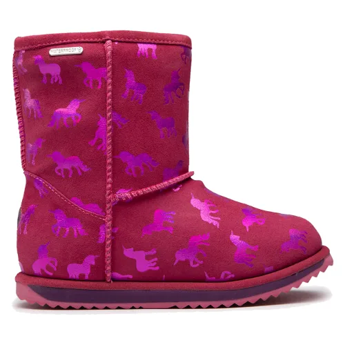 Śniegowce EMU Australia Rainbow Unicorn Brumby K12373 Różowy