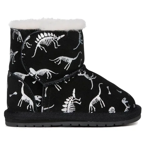 Śniegowce EMU Australia Toddle Reflective Dino B12966 Czarny