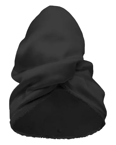 So fluffy Jedwabno bambusowy turban Szlafroki i ręczniki 1 ct Czarny