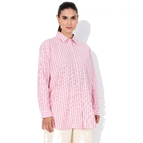 soyaconcept® bluzka koszulowa - SC-Bardot Kobiety różowy|wielokolorowy, M