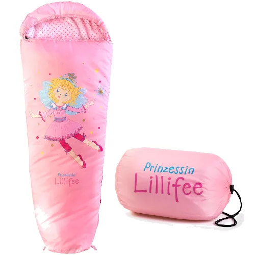 Śpiwór kempingowy dla dzieci mumia Princesse Lillifee, różowy, 3°C