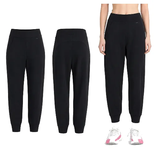 SPODNIE DAMSKIE DRESOWE 4F JOGGERY SPORTOWE Z MODALEM CZARNE