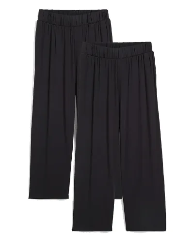 Spodnie shirtowe 7/8 high waist, 2 pary
