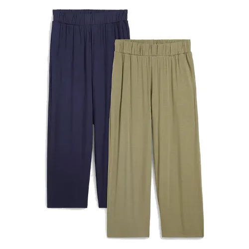 Spodnie shirtowe 7/8 high waist, 2 pary